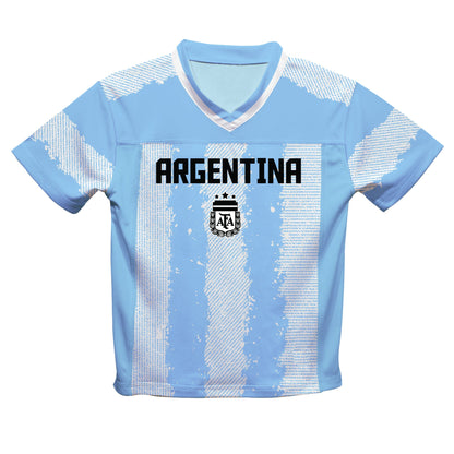 Julián Álvarez Argentina National Team Vive La Fete  Football Jersey - Light Blue