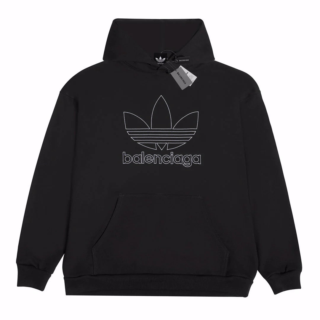 Hollow Printing  Print Hoodie