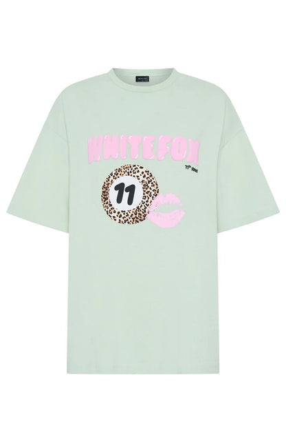 11th Street Concrete Jungle Oversized Tee Iced Matcha