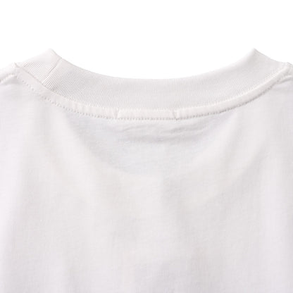 Floral embroidered short-sleeved T-shirt