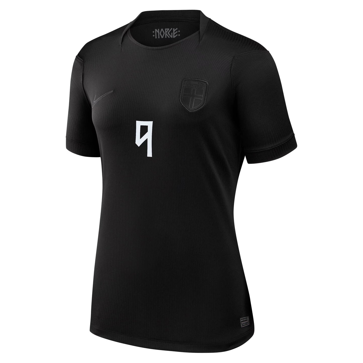 Erling Haaland Norway National Team Women's 2026 Away Stadium Replica Jersey - Black