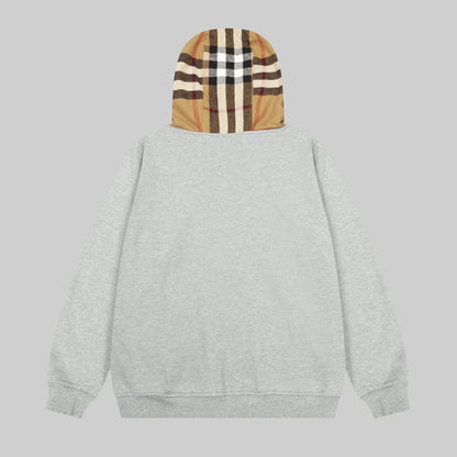 Check Zipper Hoodie