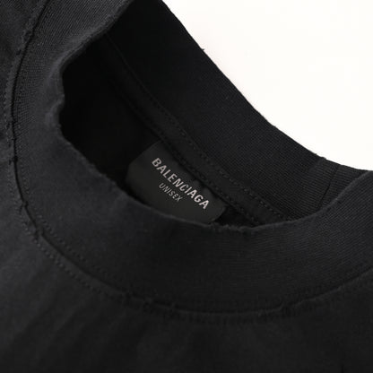 Front and back press drill short sleeve T-shirt