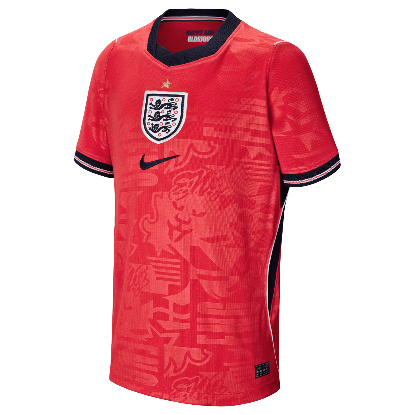 England National Team Youth 2026 Away Stadium Replica Jersey - Red