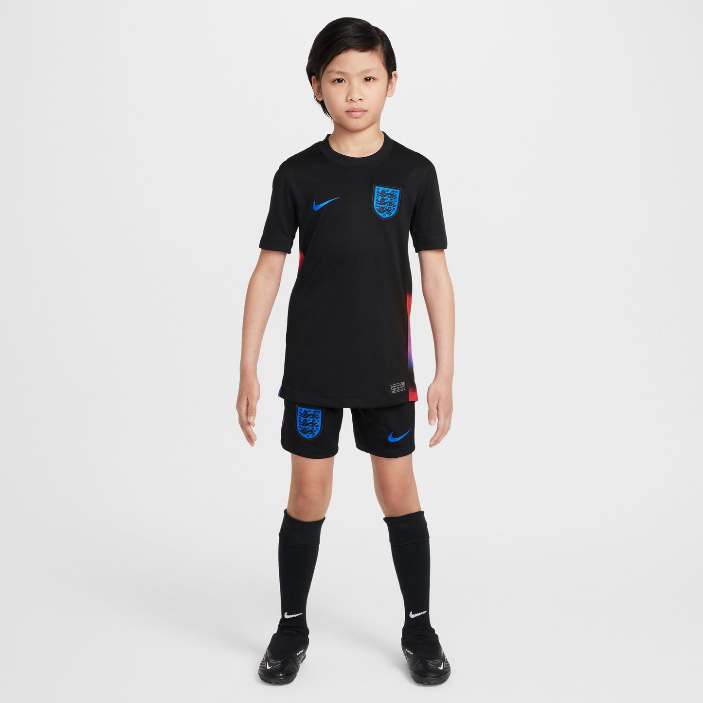 England Women's National Team Youth 2025/26 Away Replica Jersey - Black