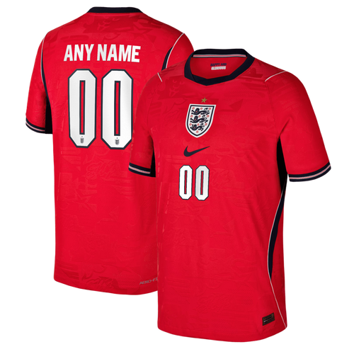 England National Team Youth 2026 Away Match Custom Jersey - Red