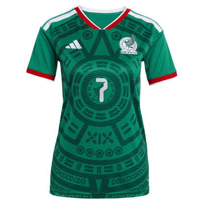 Gilberto Mora Mexico National Team Women's 2026 Home Replica Jersey- Green