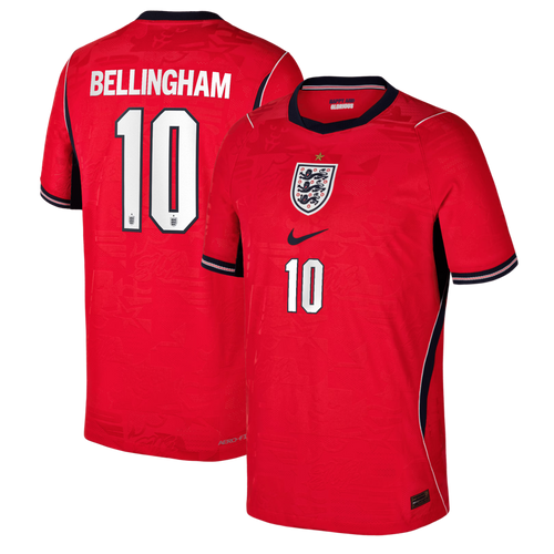 Jude Bellingham England National Team Youth 2026 Away Match Jersey - Red
