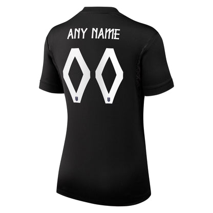 Norway National Team Women's 2026 Away Stadium Replica Custom Jersey - Black