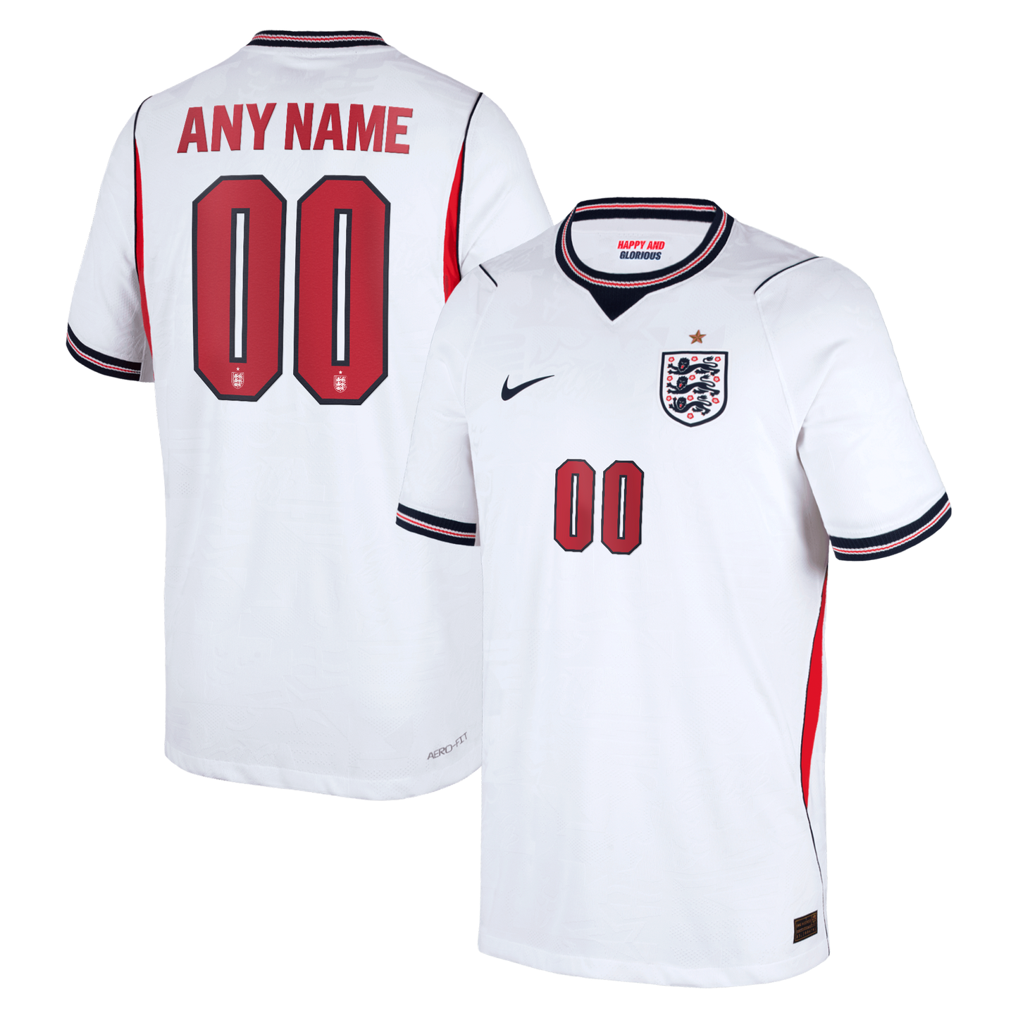 England National Team Youth 2026 Home Match Custom Jersey - White