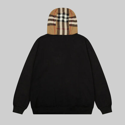 Check Zipper Hoodie