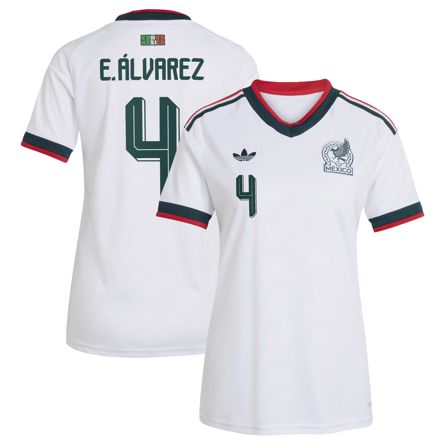 Edson Álvarez Mexico National Team Women's 2026 Away Replica Jersey- White