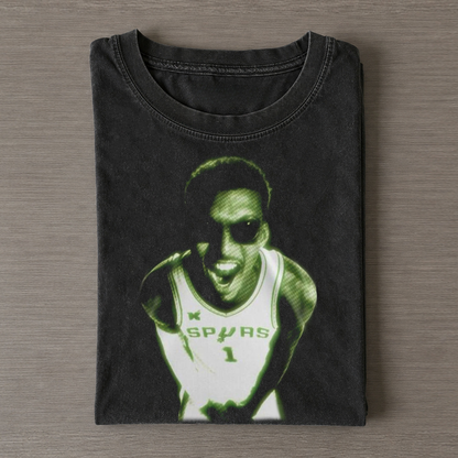 San Antonio Spurs Victor Wembanyama Wemby Alien – Vintage Washed Graphic T-Shirt
