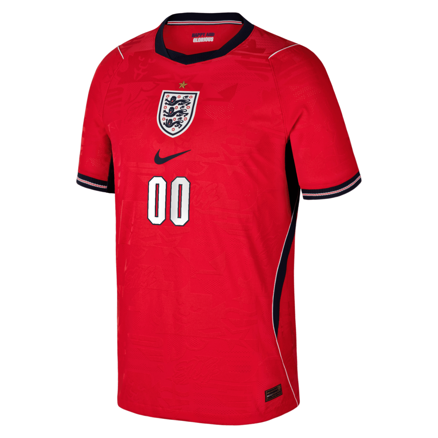 England National Team Youth 2026 Away Match Custom Jersey - Red