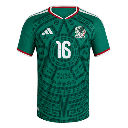 Julián Quiñones Mexico National Team 2026  Home On-Field Jersey - Green