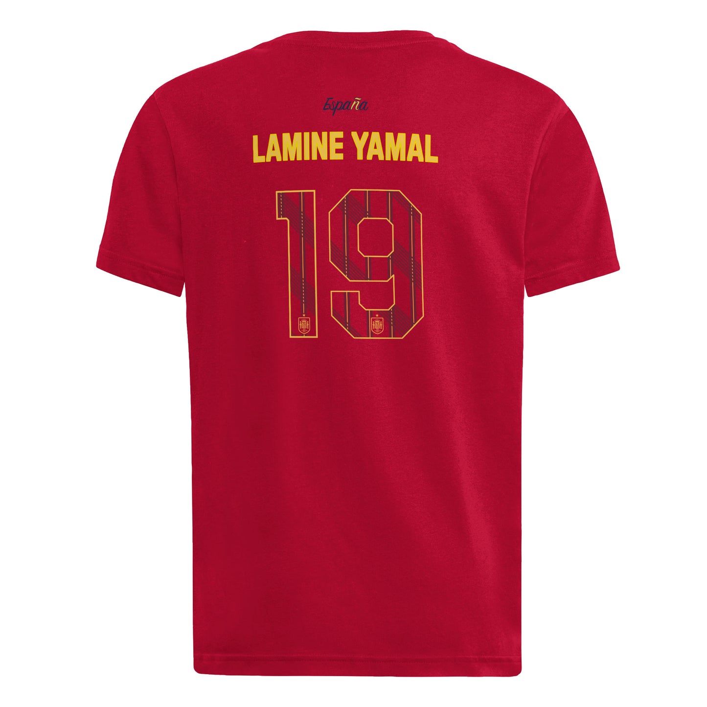 Lamine Yamal Spain National Team Youth Name & Number T-Shirt - Red