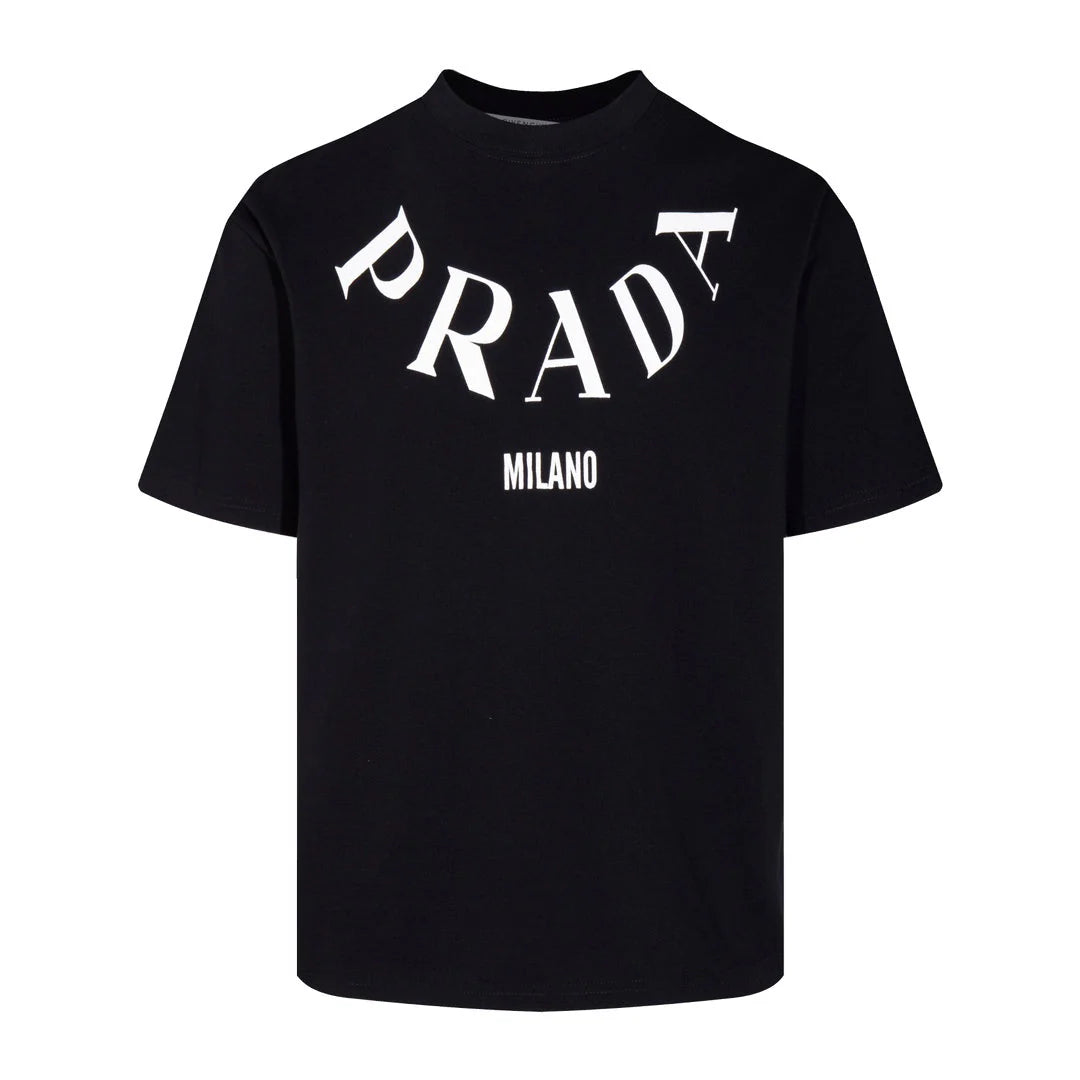 Print Collar T Shirt