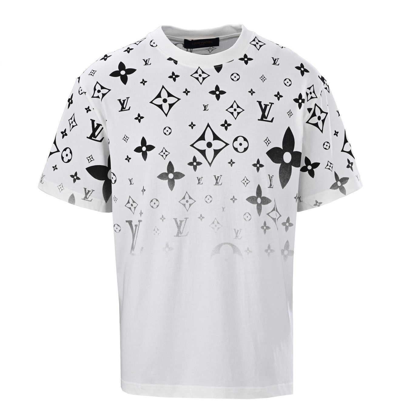 Three-flower full print short-sleeved T-shirt