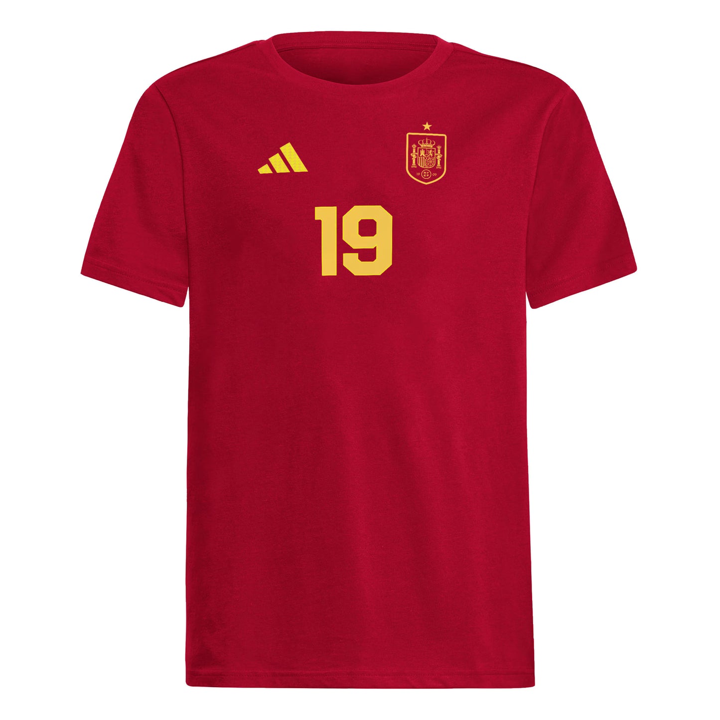 Lamine Yamal Spain National Team Youth Name & Number T-Shirt - Red