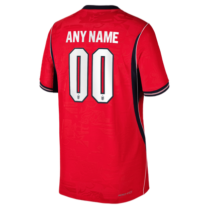 England National Team Youth 2026 Away Match Custom Jersey - Red