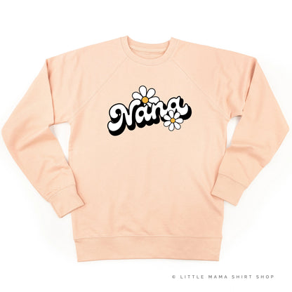 DAISY - NANA - w/ Full Daisy on Back - Lightweight Pullover Sweater