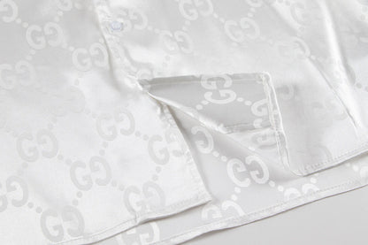 New 0409 Ice silk Short-sleeved shirt