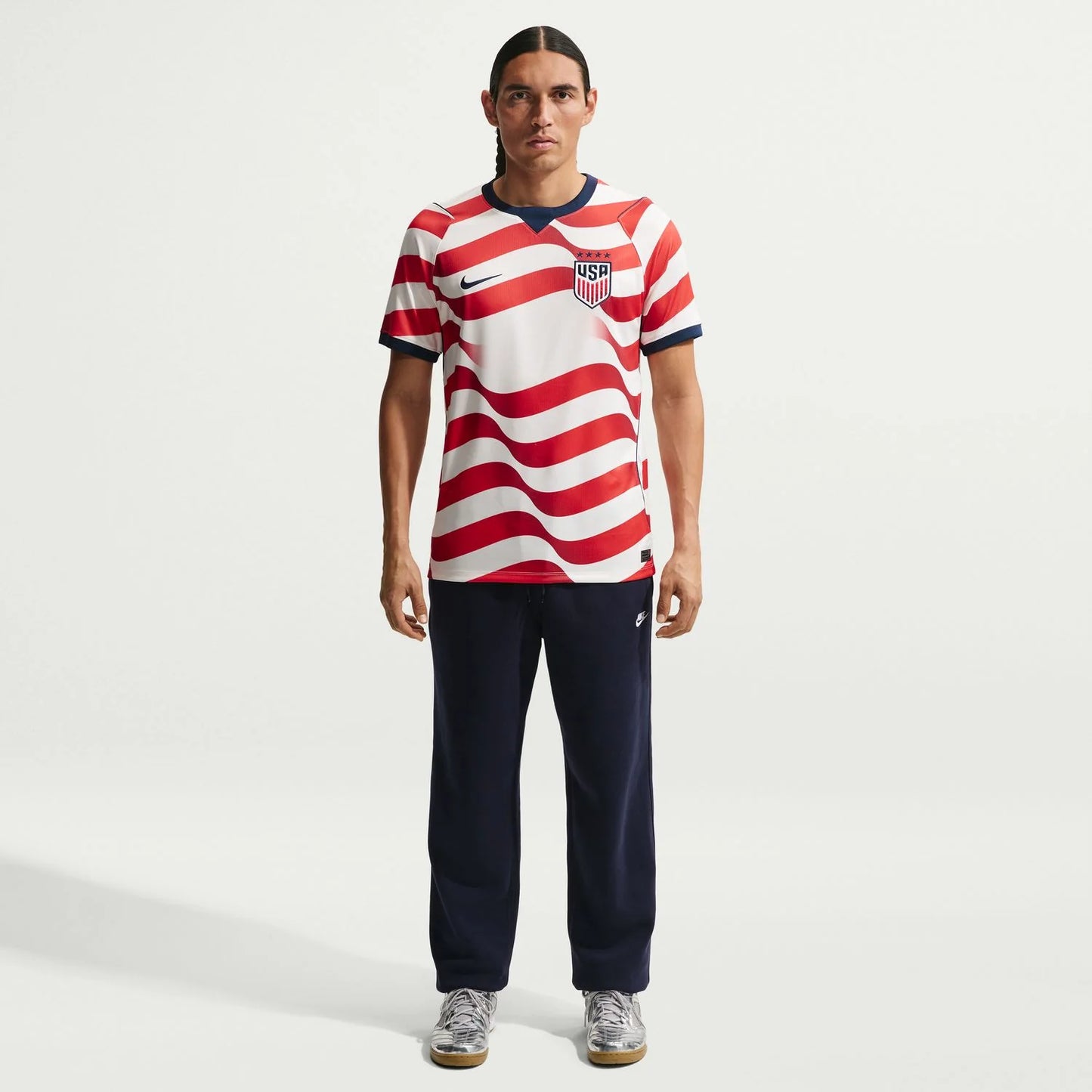 Men's USWNT 2026 Custom Home Stadium Jersey - Stripes