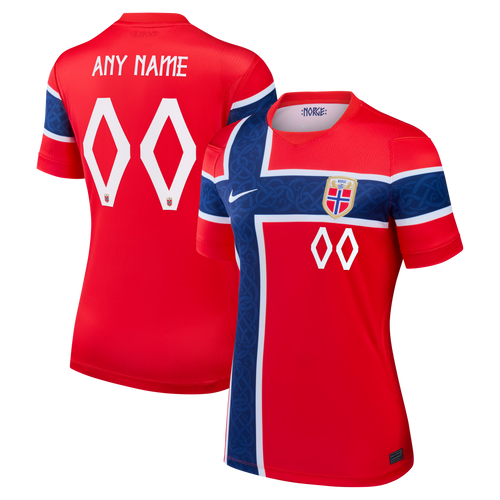 Norway National Team Women's 2026 Home Stadium Replica Custom Jersey - Red