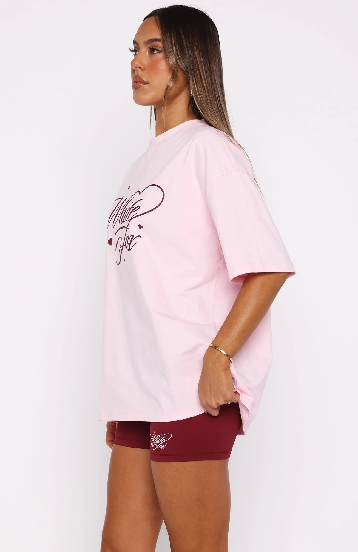 Love You Regardless Oversized Tee Pink