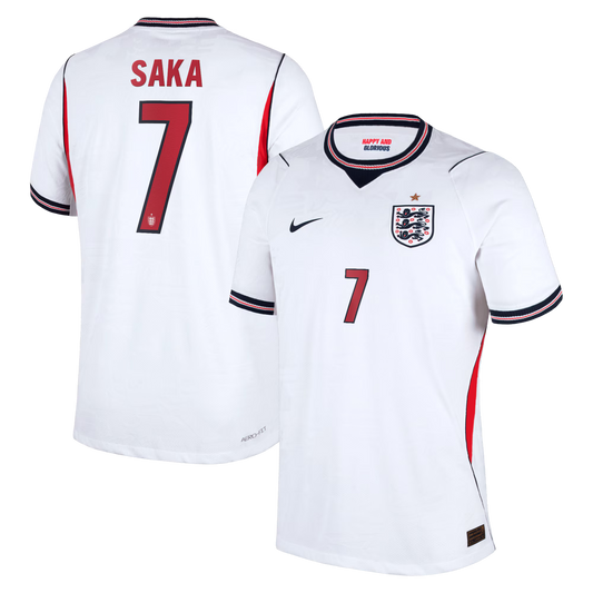Bukayo Saka England National Team 2026 Home Match Jersey - White