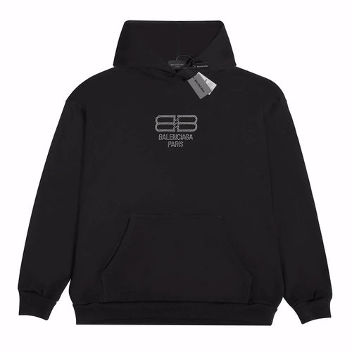 Rhinestone Print Hoodie