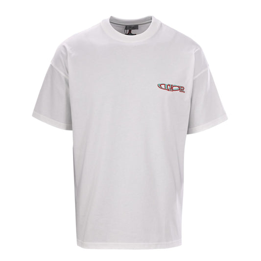 Co-branded ski letter embroidered short-sleeved T-shirt