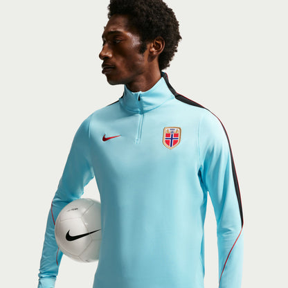 Norway National Team 2026 Strike Dri-FIT Quarter-Zip Drill Top - Blue