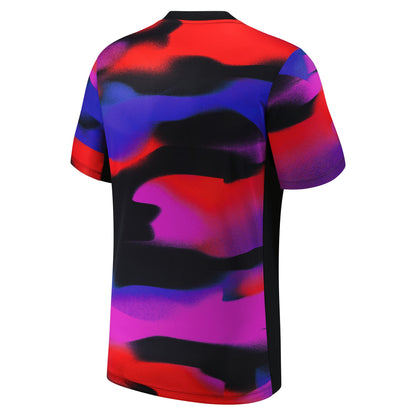 England Women's National Team 2025 Academy Pro Pre-Match Performance Top - Black