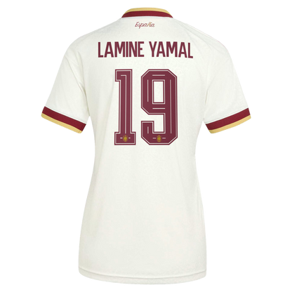 Lamine Yamal Spain National Team Women's 2026 Away Replica Jersey - White