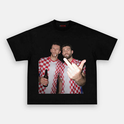 Croatia Football Style Tee