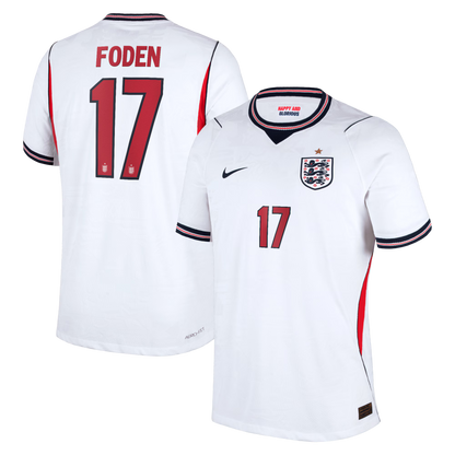 Phil Foden England National Team 2026 Home Match Jersey - White