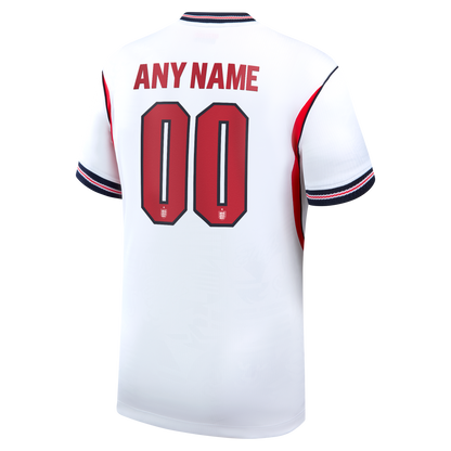 England National Team 2026 Home Stadium Replica Custom Jersey - White