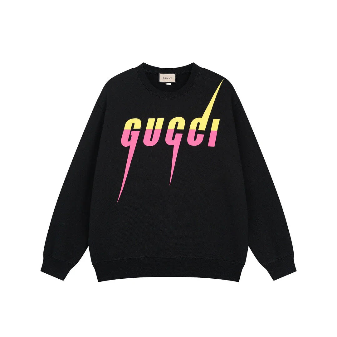 Colorful Gradient Bladed Letter Sweatshirt