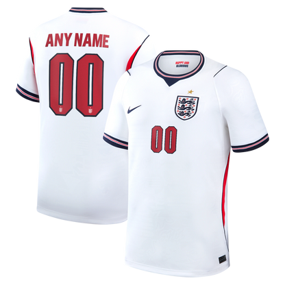 England National Team 2026 Home Stadium Replica Custom Jersey - White