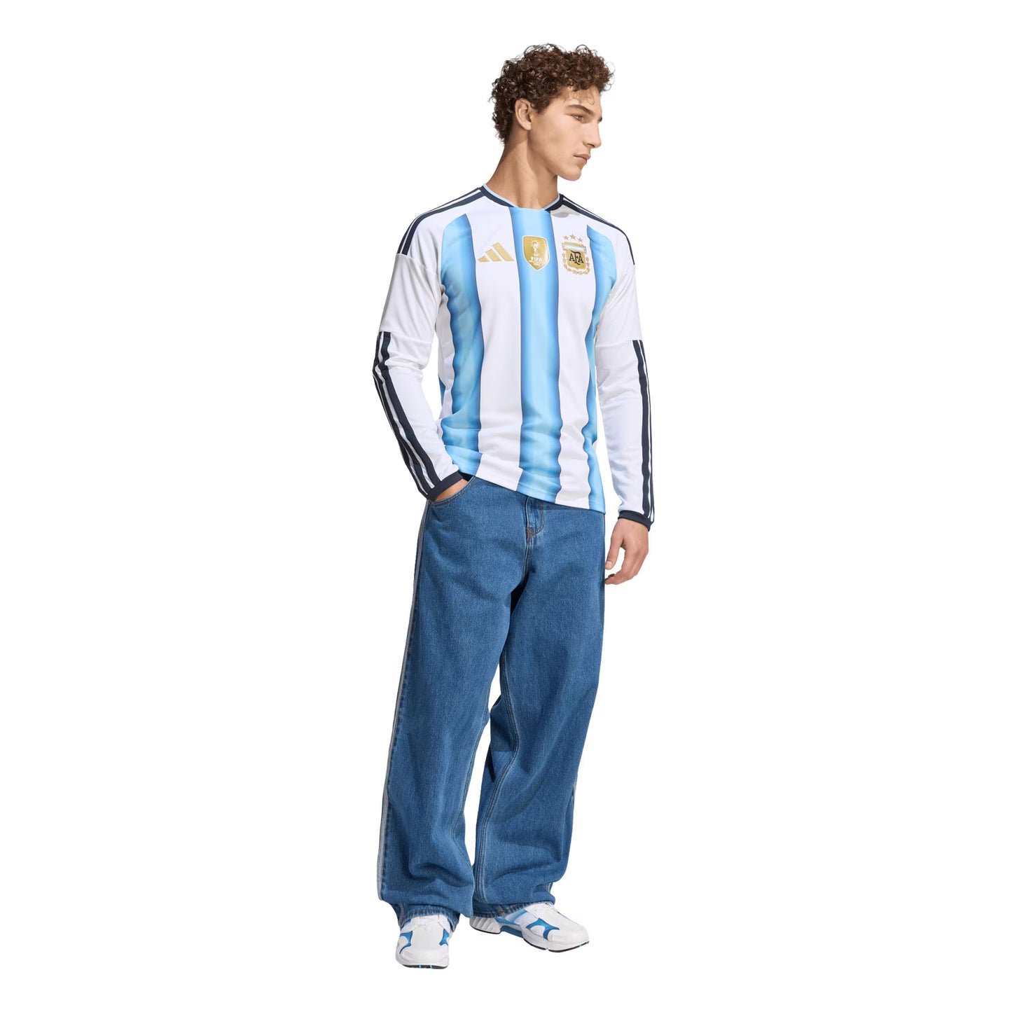 Argentina National Team 2026 Home Replica Long Sleeve Jersey - White