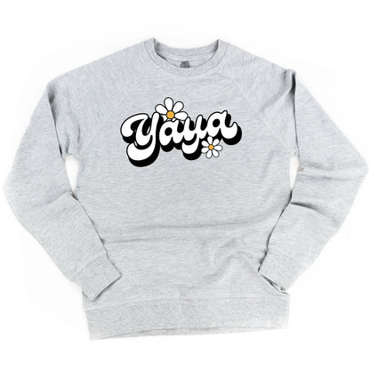 DAISY - YAYA - w/ Full Daisy on Back - Lightweight Pullover Sweater