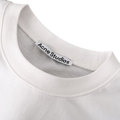 Small-label letters four-needle six-line short-sleeved T-shirt
