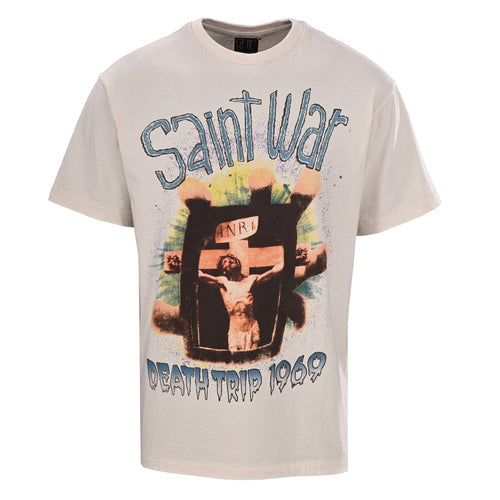 Palm Passion Jesus Print Short Sleeve T-shirt