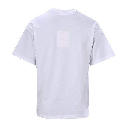 Chest glue logo printed short-sleeved T-shirt