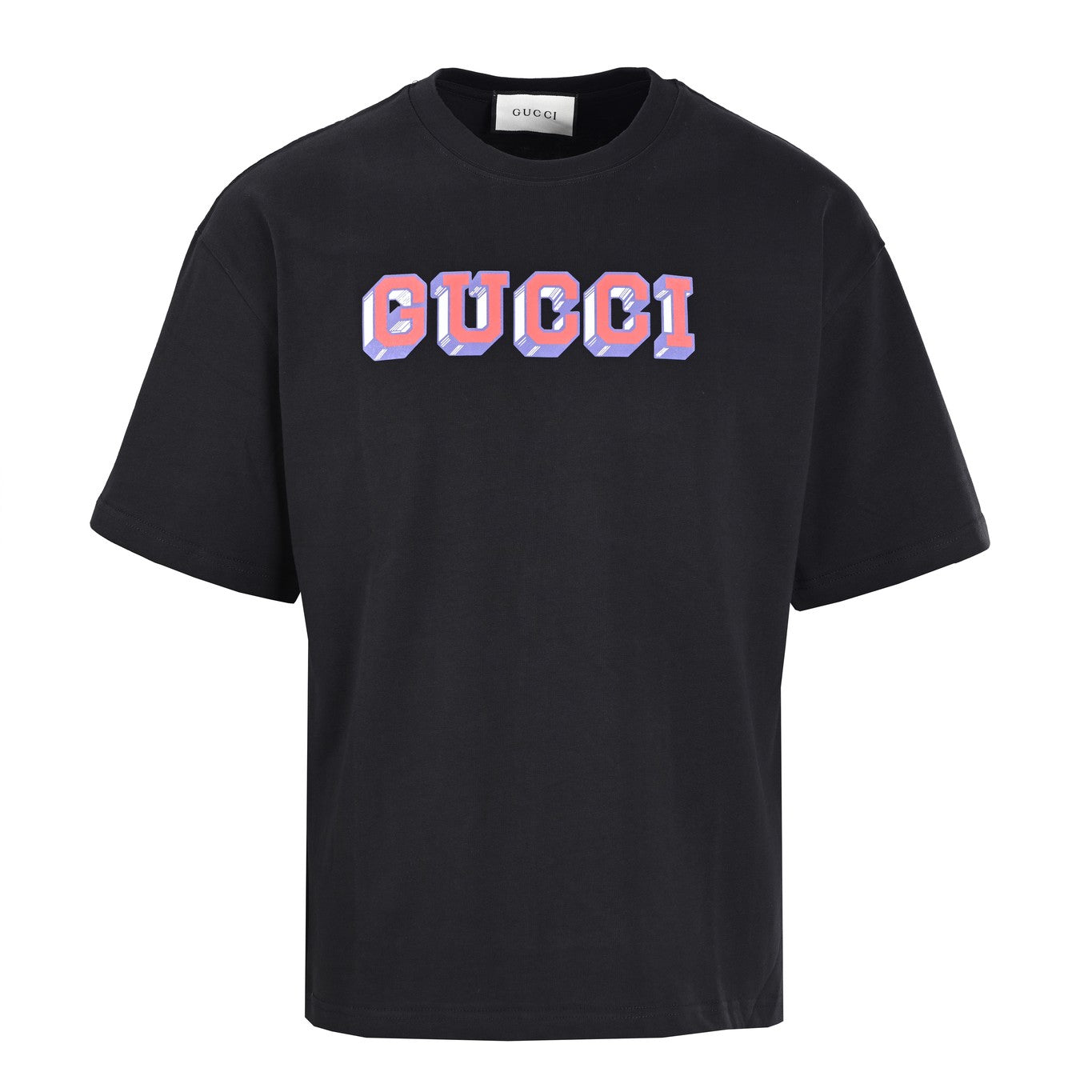 Three-dimensional letter short-sleeved T-shirt