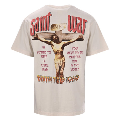 Palm Passion Jesus Print Short Sleeve T-shirt
