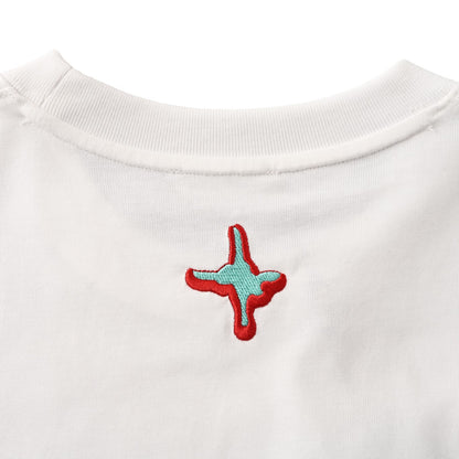 Co-branded ski letter embroidered short-sleeved T-shirt