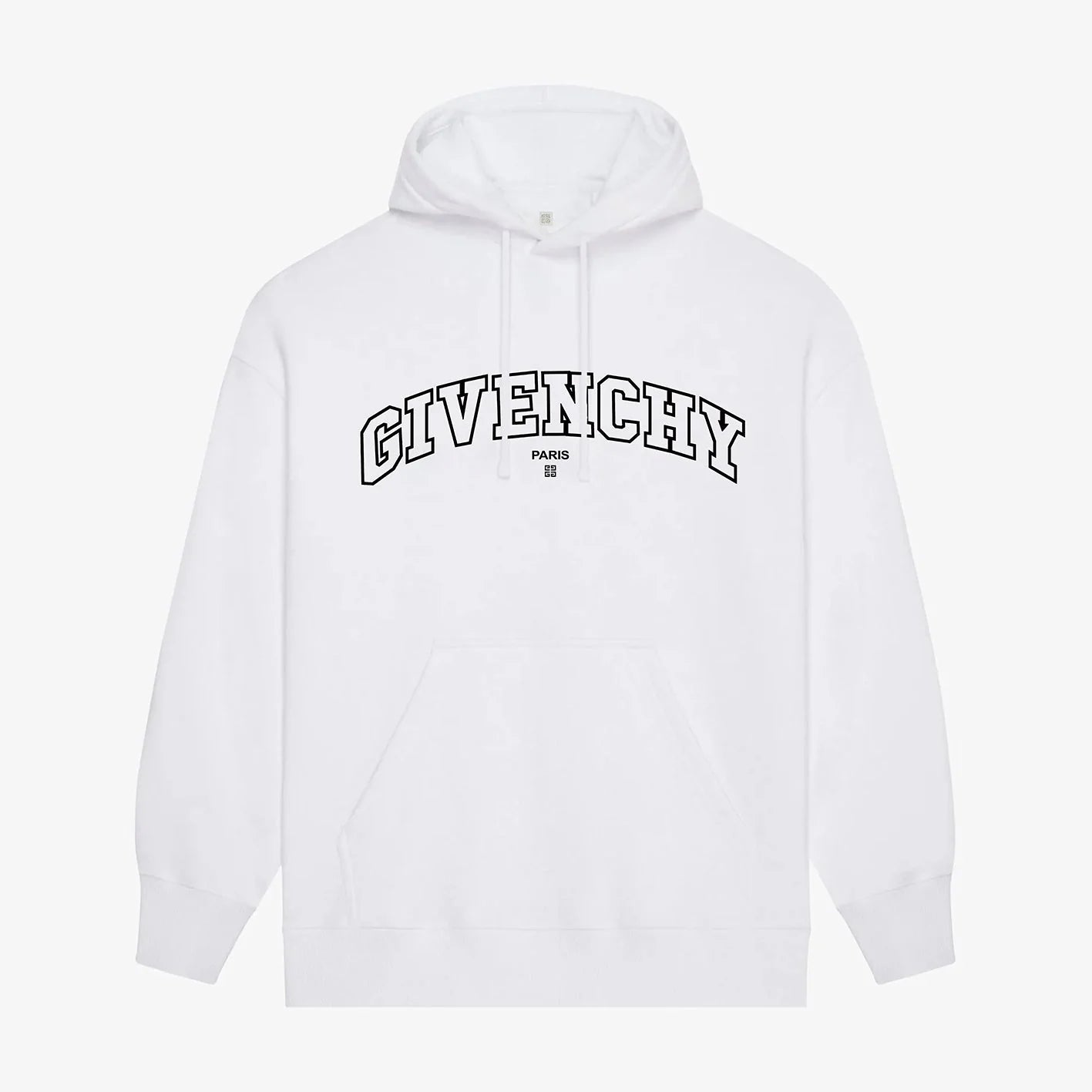 Hollow Classic Print Hoodie