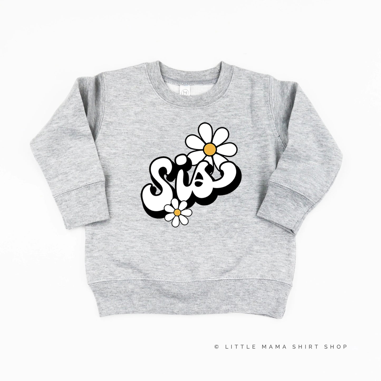 DAISY - SIS - w/ Full Daisy on Back - Child Sweater